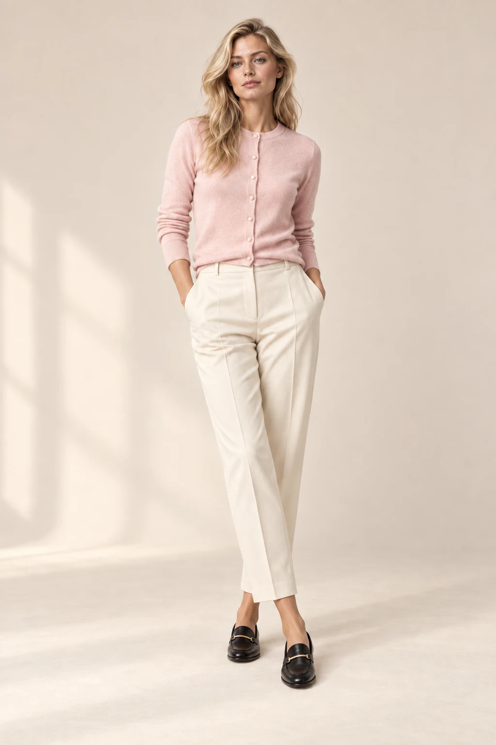 The boardroom loafer, shown on the sample model