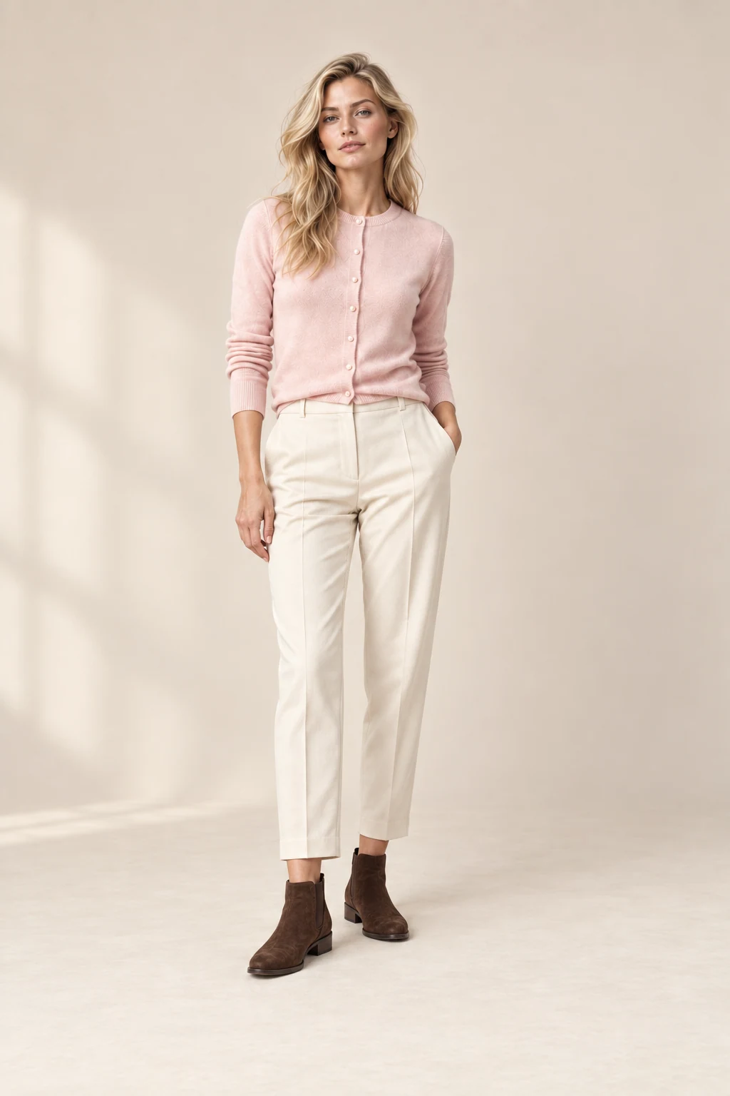 The country ankle boot, shown on the sample model