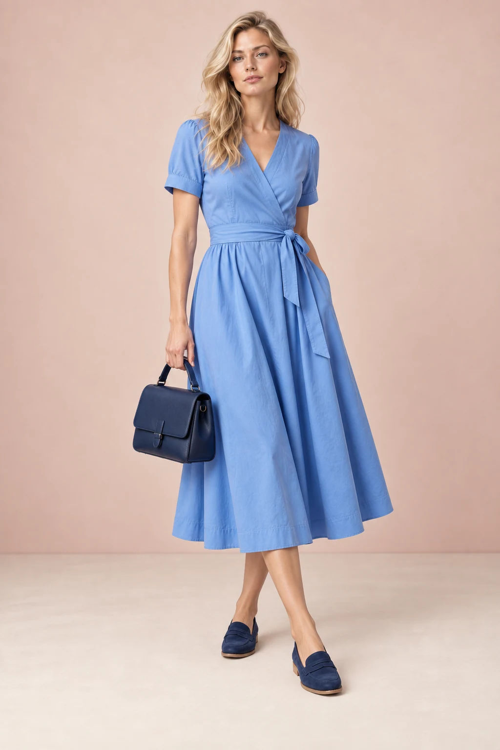 Blue note · The dress edit on Dolly’s sample model
